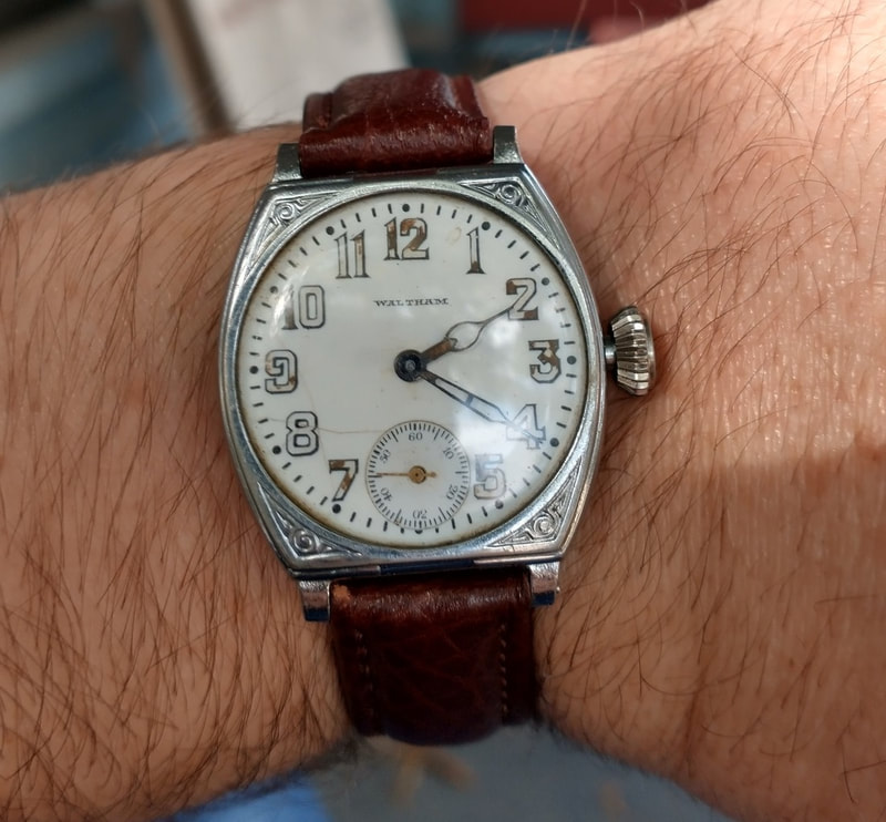 An antique 1890's trench watch